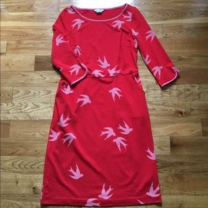 Boden Swallow Knit Dress 6R